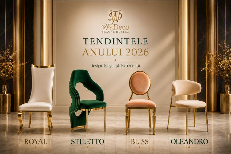 Noutățile WeDeco 2026 – 4 Scaune Noi care Redefinesc Mobilierul de Evenimente