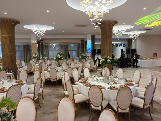 Scaune & Mese Evenimente SCAUN DE NUNTĂ DIN OȚEL INOXIDABIL ELISE SUPERIOR 