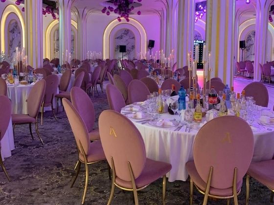 Scaune & Mese Evenimente SCAUN DE NUNTĂ DIN OȚEL INOXIDABIL RING PLUS