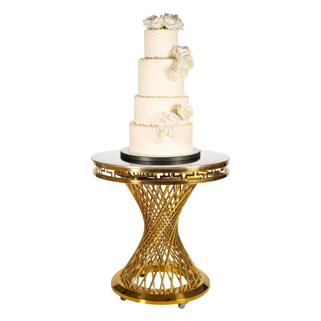 masa-eveniment-tort-spiral-otel-inoxidabil-wedeco - fata Masa Tort Spiral - imagine 1