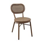 Scaun de evenimente Paris din lemn masiv, design clasic pentru restaurante și săli de evenimente - semiprofil