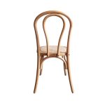 Scaun de evenimente Provence din lemn masiv cu design rustic elegant, pentru nunți în aer liber și restaurante - spate