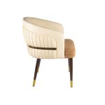 Scaun Arco Lounge din aluminiu, confortabil și rezistent, ideal pentru zone de relaxare la evenimente – lateral