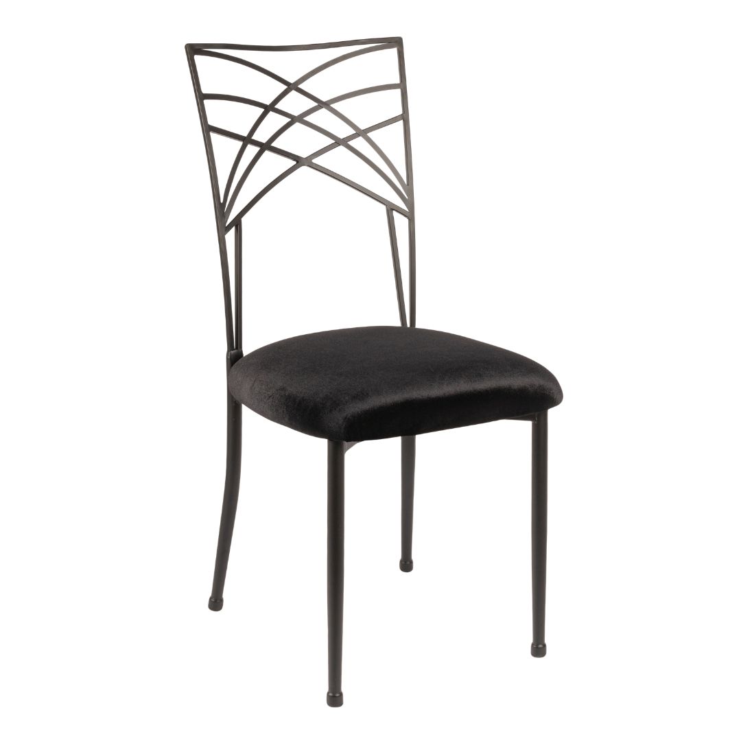 scaun-nunta-queen-chameleon-negru-otel-inoxidabil-wedeco-semiprofil Scaun Queen Chameleon Black - imagine 1