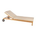 Șezlong Wave Lounge din aluminiu cu design modern și structură rezistentă, ideal pentru terase, piscine, hoteluri și spații HoReCa - fata